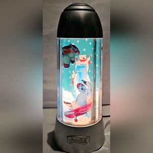 Coca-Cola Brand Motion Lamp Polar Bears Winter Wonderland Coca Cola ☆Tested☆ NIB